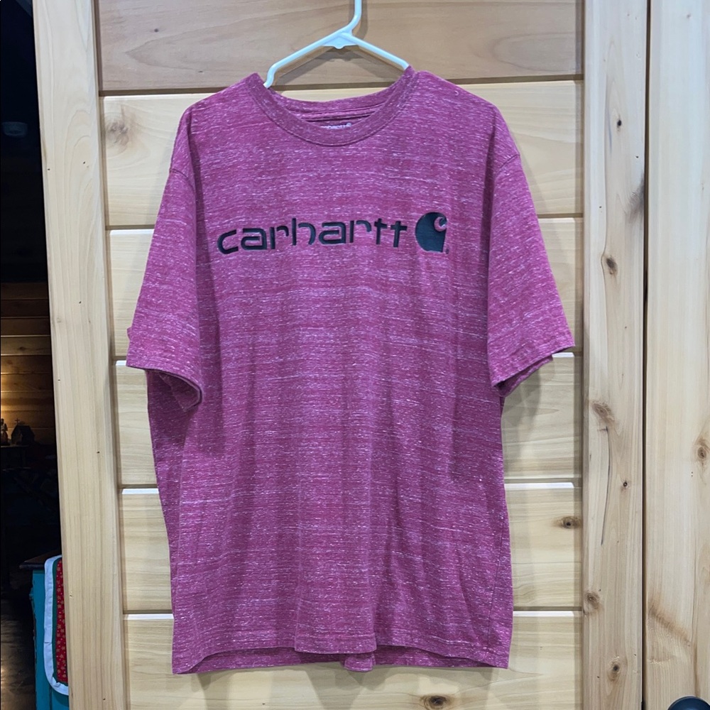 Carhartt Men's Maroon Heather Short Sleeve Tee